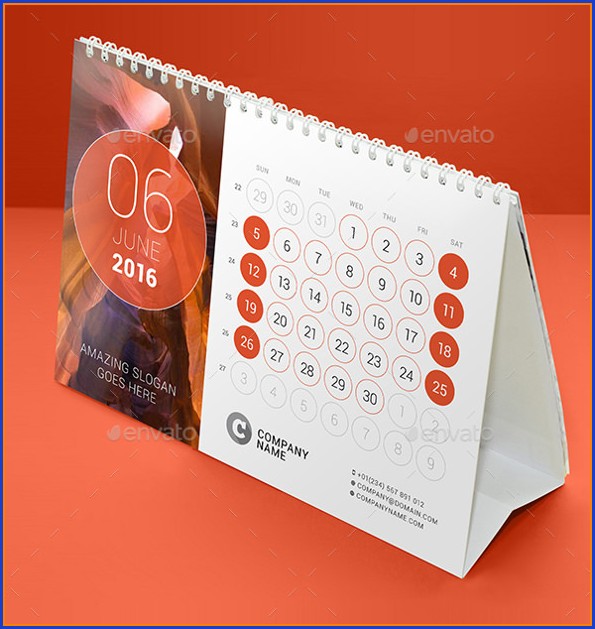 Desk Calendar Template Free Desk Calendar Template Free
