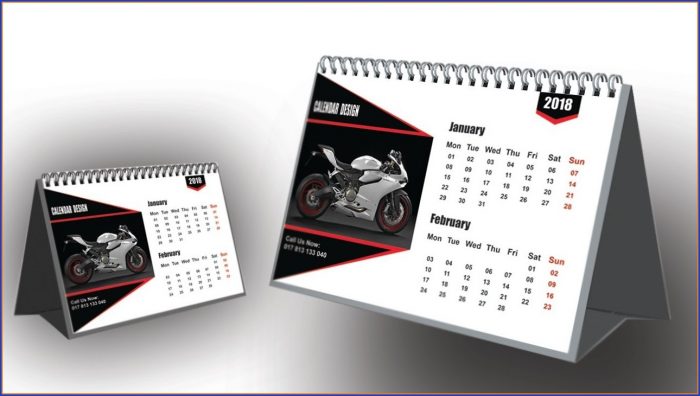 Desk Calendar Template Illustrator Desk Calendar Template Illustrator