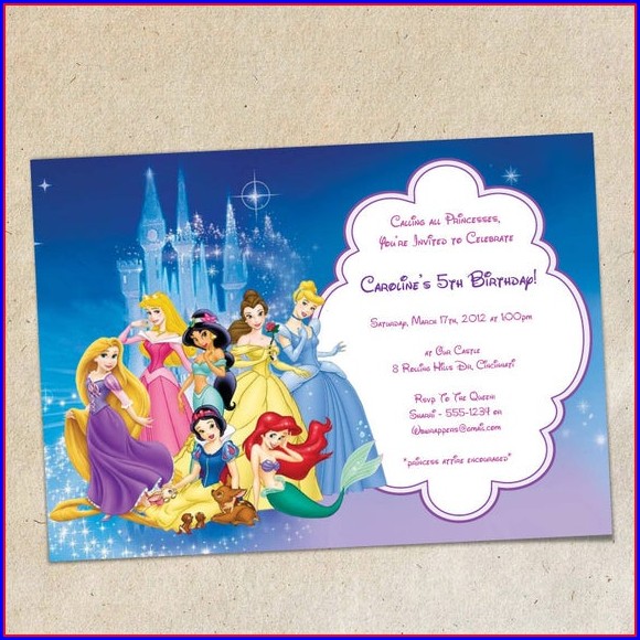 Disney Princess Invitation Template Hd Disney Princess Invitation Template Hd