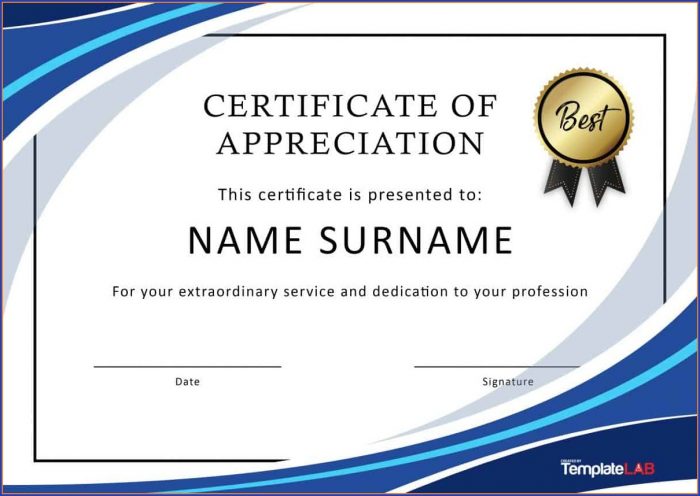 Employee Recognition Certificate Template Free Employee Recognition Certificate Template Free
