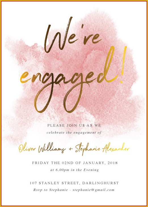 Engagement Invite Templates Online Engagement Invite Templates Online