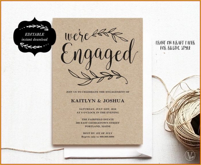 Engagement Party Invitation Template Download Engagement Party Invitation Template Download