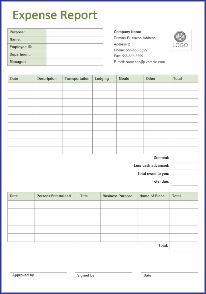 Expense Form Template For Small Business Expense Form Template For Small Business