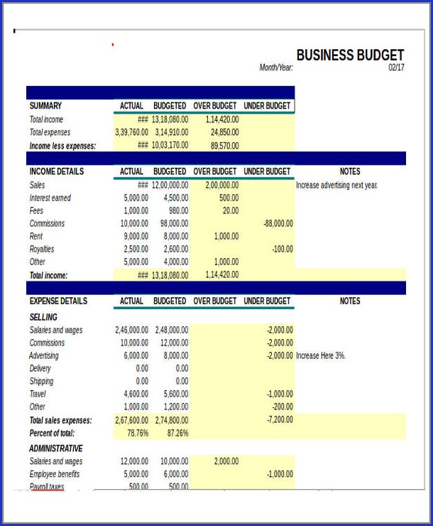 Expense Template For Small Business Expense Template For Small Business
