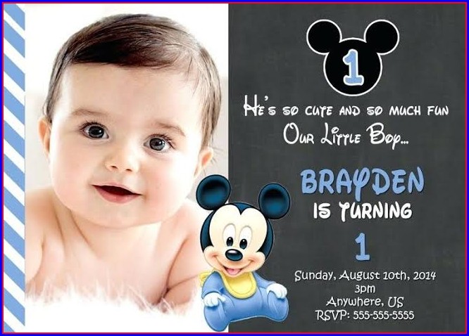 First Birthday Invitation Card Template First Birthday Invitation Card Template