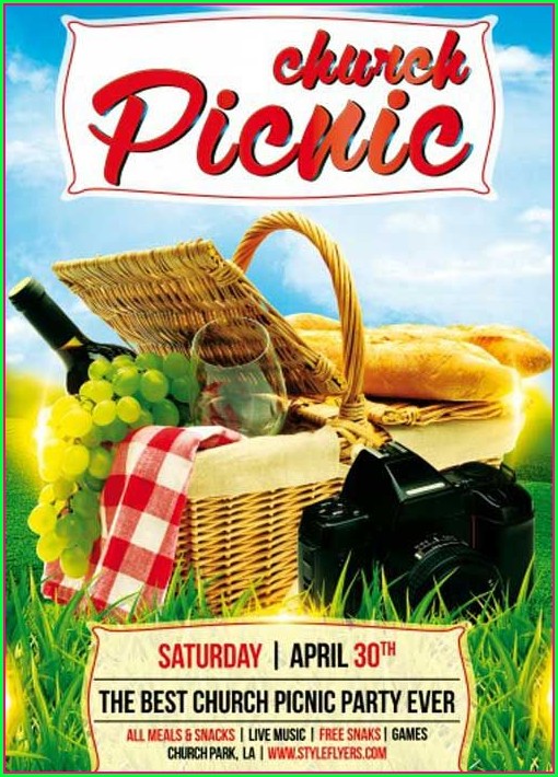 Free Church Picnic Flyer Templates Free Church Picnic Flyer Templates