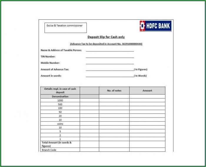 Free Deposit Slip Template Word Free Deposit Slip Template Word