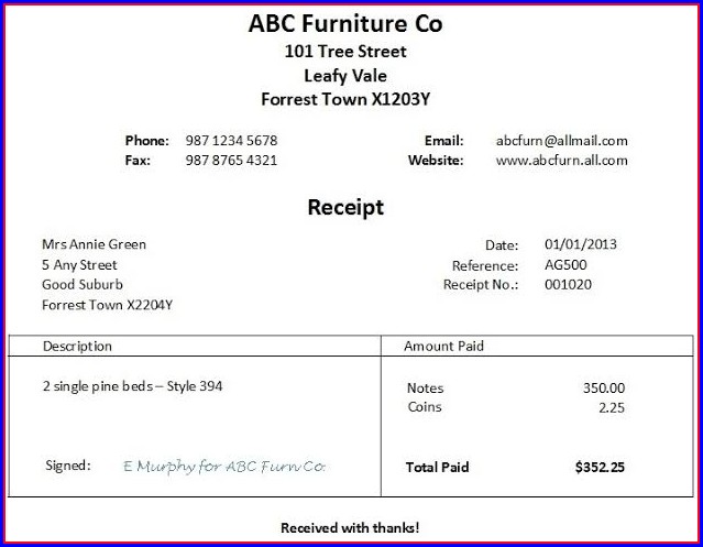 Free Payment Receipt Template Word Free Payment Receipt Template Word