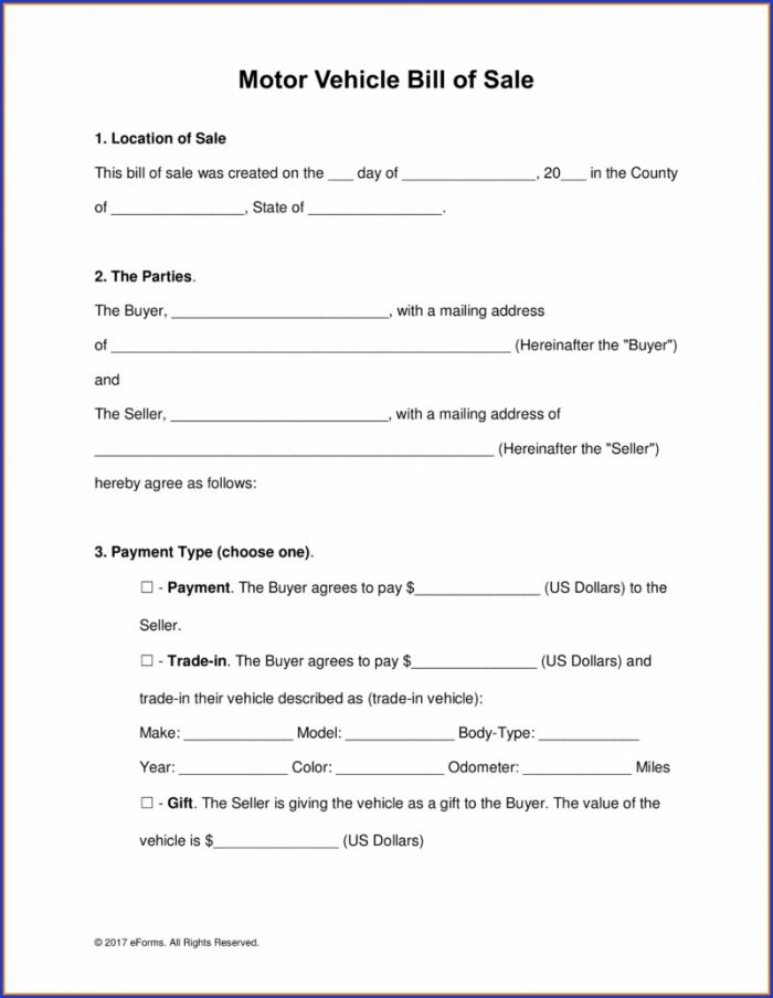 Free Printable Bill Of Sale Template Pdf Free Printable Bill Of Sale Template Pdf