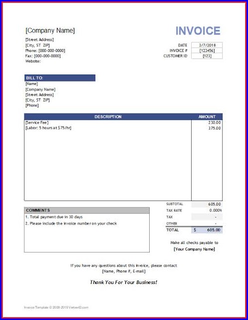 Free Recruitment Invoice Template Free Recruitment Invoice Template