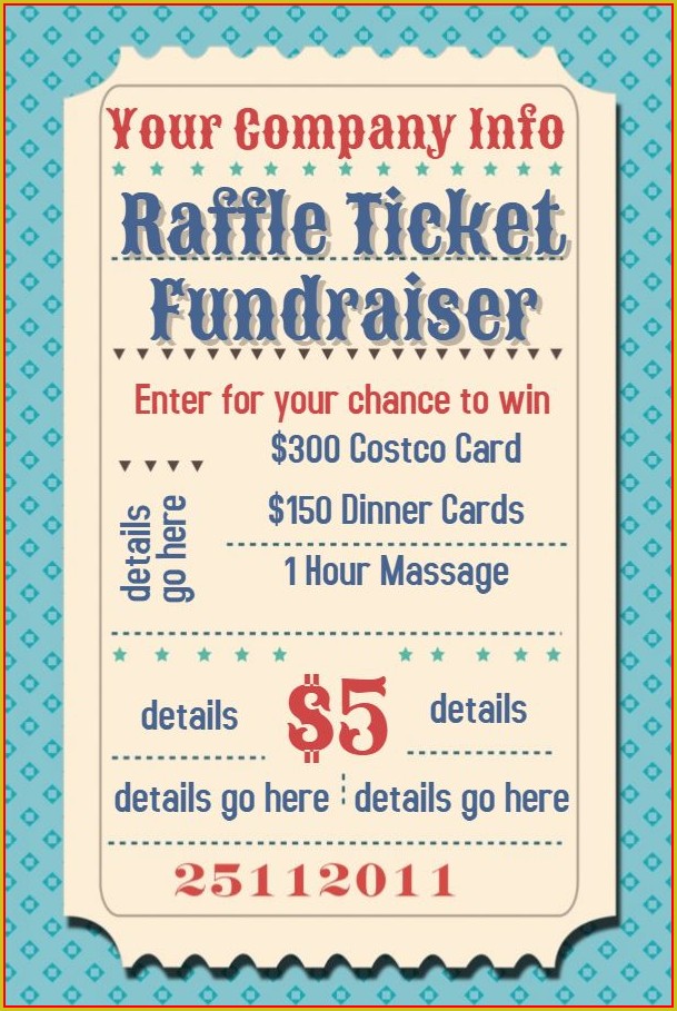 Fundraising Ticket Template Free Fundraising Ticket Template Free