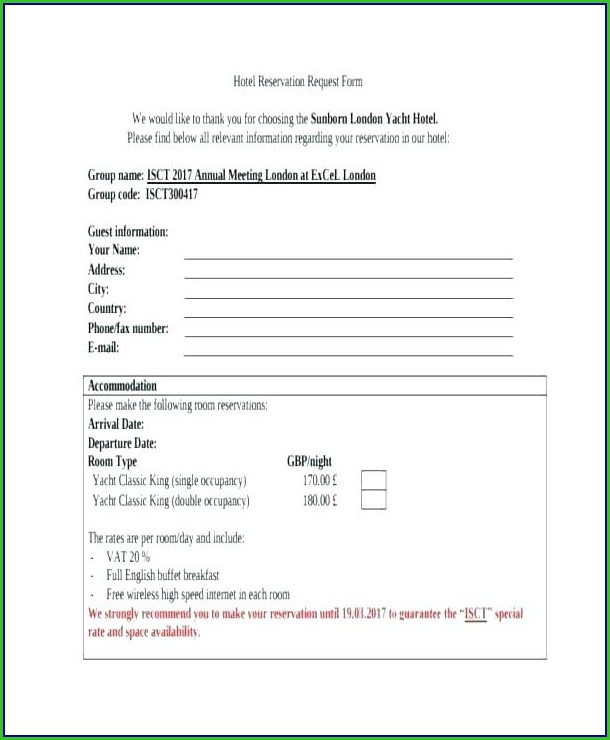 Hotel Group Booking Contract Template Hotel Group Booking Contract Template