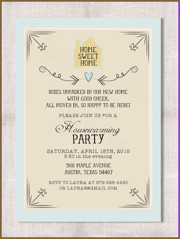 Housewarming Party Invitation Template Housewarming Party Invitation Template