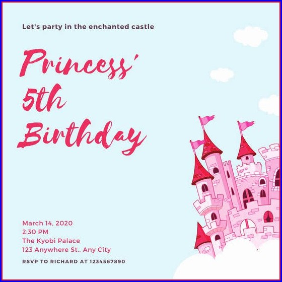 Layout Disney Princess Invitation Template Layout Disney Princess Invitation Template