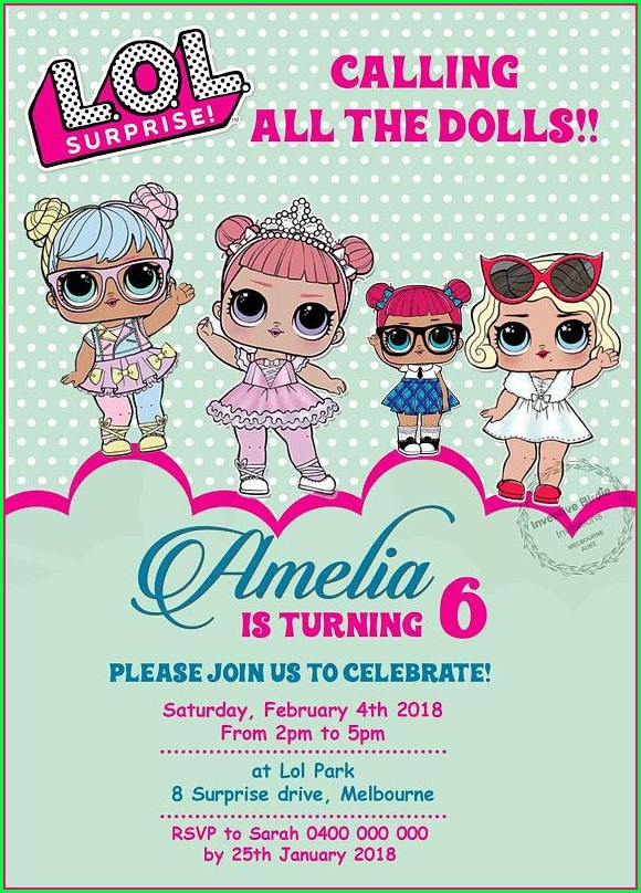 Lol Surprise Party Invite Template Lol Surprise Party Invite Template
