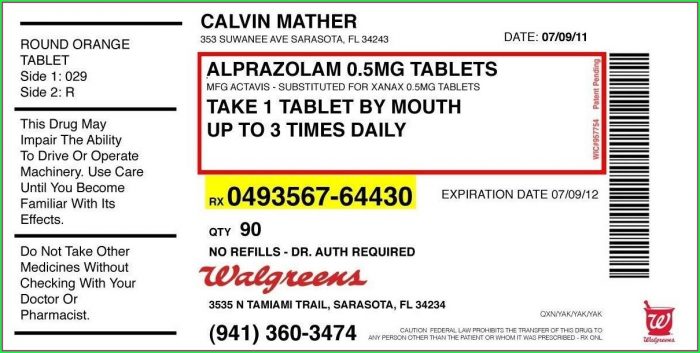 Prescription Bottle Template Prescription Bottle Template