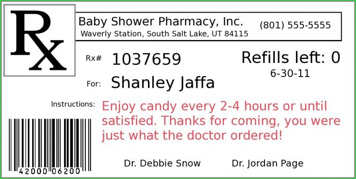 Prescription Pill Bottle Label Template Prescription Pill Bottle Label Template