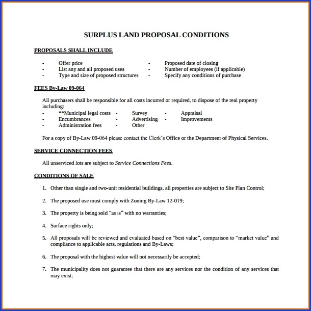 Property Purchase Proposal Template Property Purchase Proposal Template
