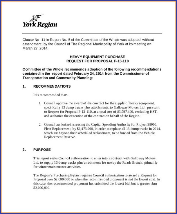 Purchase Proposal Template Purchase Proposal Template