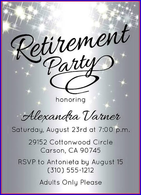 Retirement Party Flyer Template Word Retirement Party Flyer Template Word
