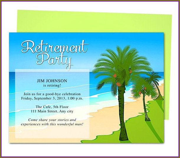 Retirement Party Invitation Free Template Retirement Party Invitation Free Template