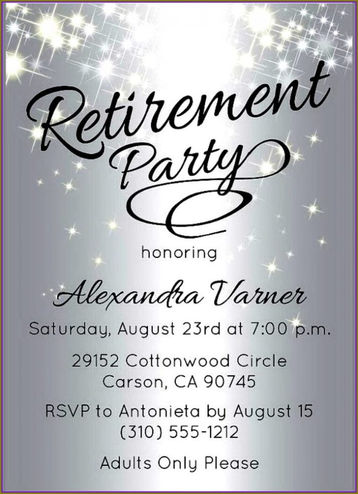 Retirement Party Template Free Retirement Party Template Free