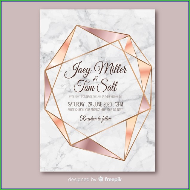 Rose Gold Invitation Template Rose Gold Invitation Template