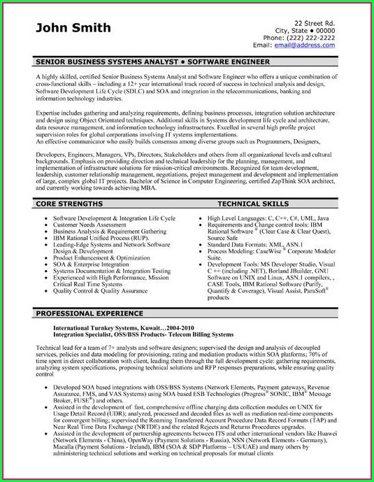 Software Engineer Resume Template Microsoft Word Software Engineer Resume Template Microsoft Word