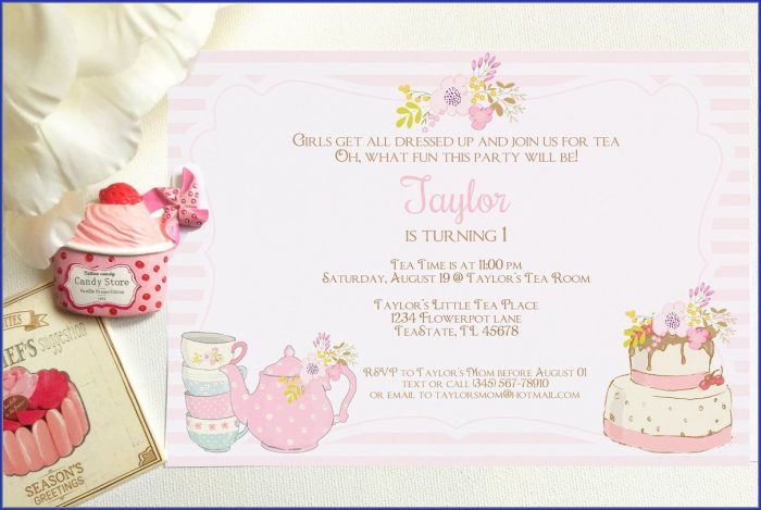 Tea Party Invitation Templates Tea Party Invitation Templates