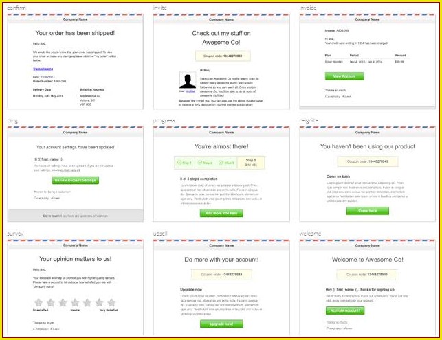 Transactional Email Templates Free Transactional Email Templates Free