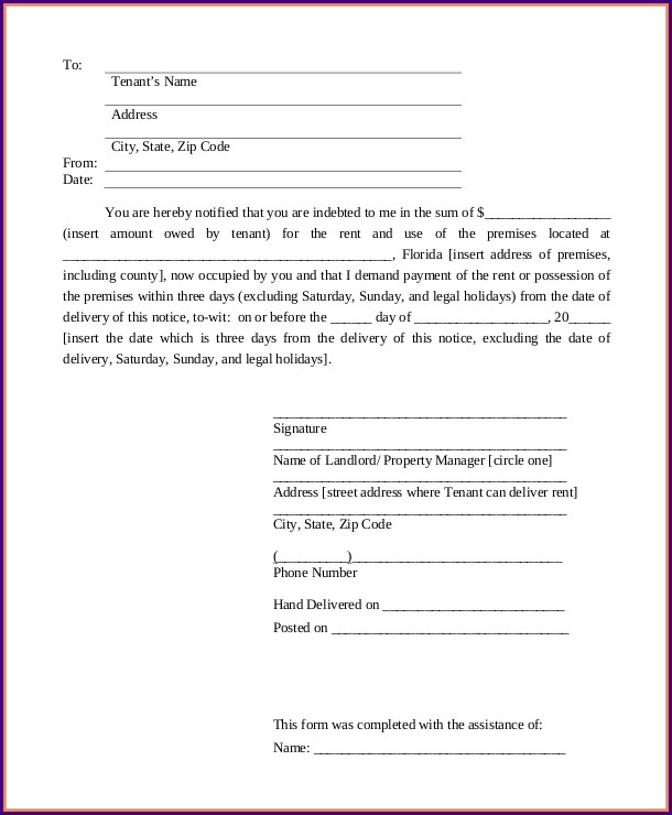 30 Day Template Eviction Notice 30 Day Template Eviction Notice