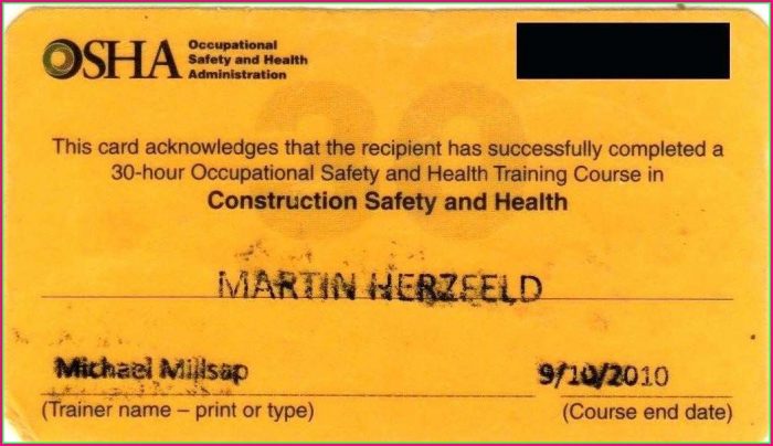 30 Hour Osha 30 Card Template 30 Hour Osha 30 Card Template