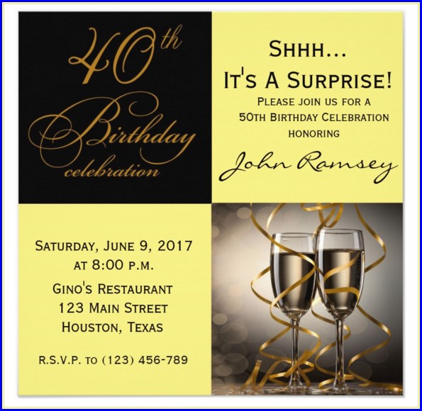 40th Birthday Invitation Templates Free Download 40th Birthday Invitation Templates Free Download