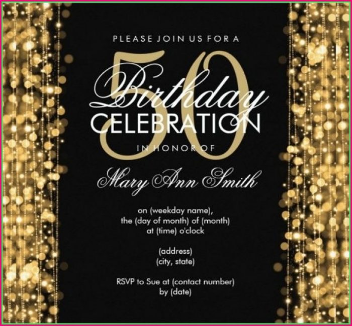 50th Birthday Invitations Templates 50th Birthday Invitations Templates