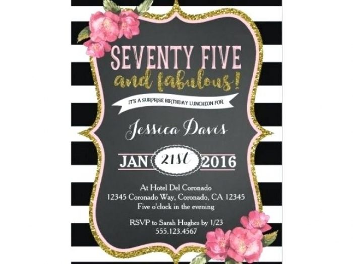 75th Birthday Invitation Card Free Templates 75th Birthday Invitation Card Free Templates