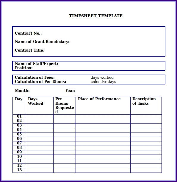 Microsoft Word Monthly Timesheet Template Download Microsoft Word Monthly Timesheet Template Download