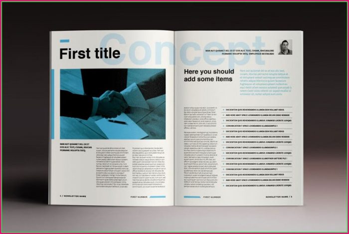 Adobe Indesign Newsletter Templates Free Adobe Indesign Newsletter Templates Free