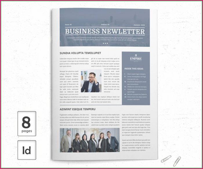 Adobe Indesign Newsletter Templates Free Download Adobe Indesign Newsletter Templates Free Download