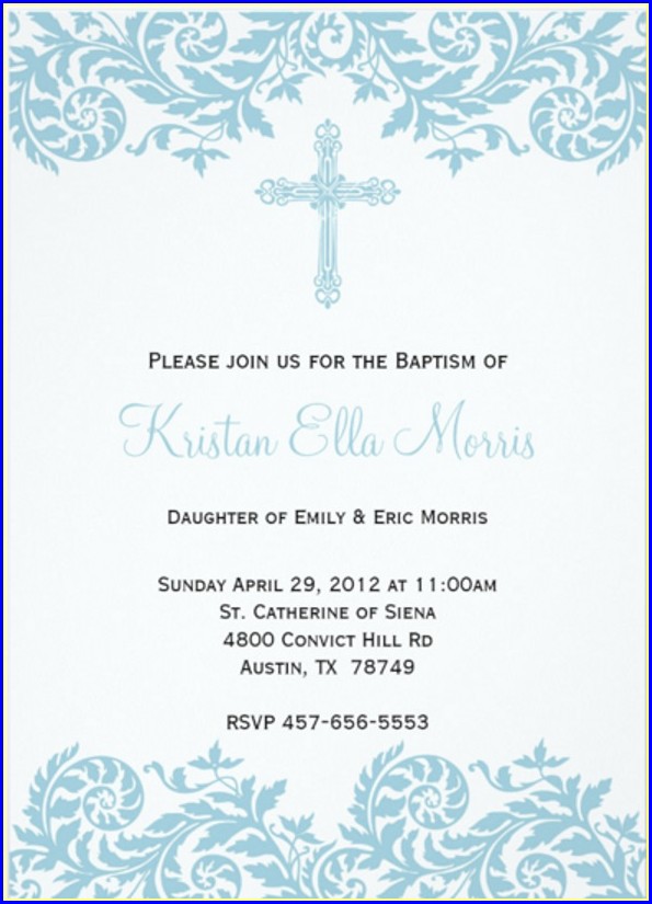 Baptism Invitation Template Free Baptism Invitation Template Free