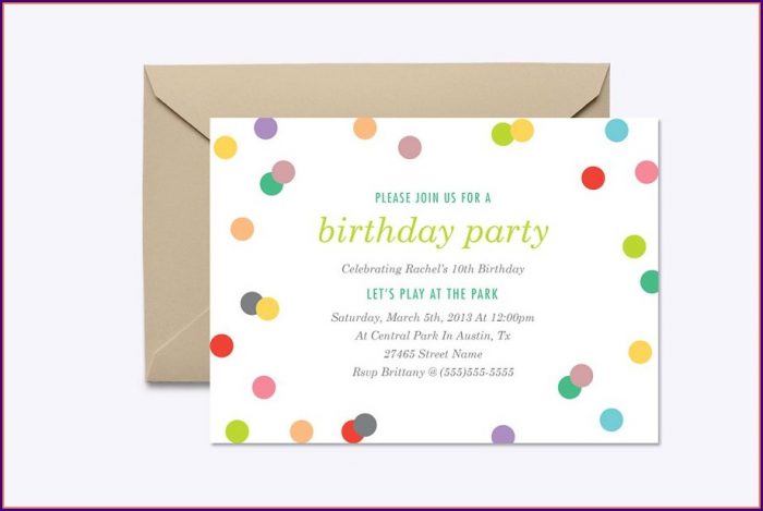 Birthday Party Invites Templates Birthday Party Invites Templates