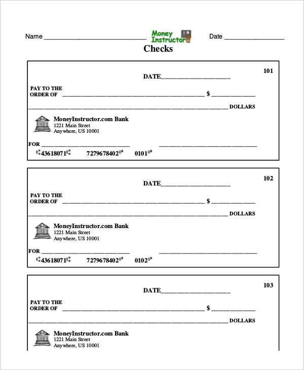 Blank Paycheck Template Free Blank Paycheck Template Free