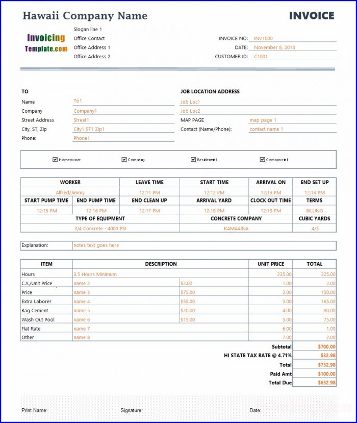 Caregiver Home Care Invoice Template Caregiver Home Care Invoice Template