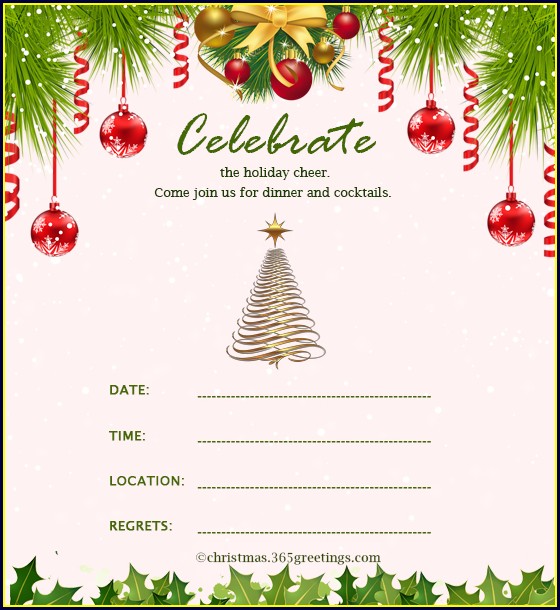 Christmas Invitation Templates For Word Christmas Invitation Templates For Word