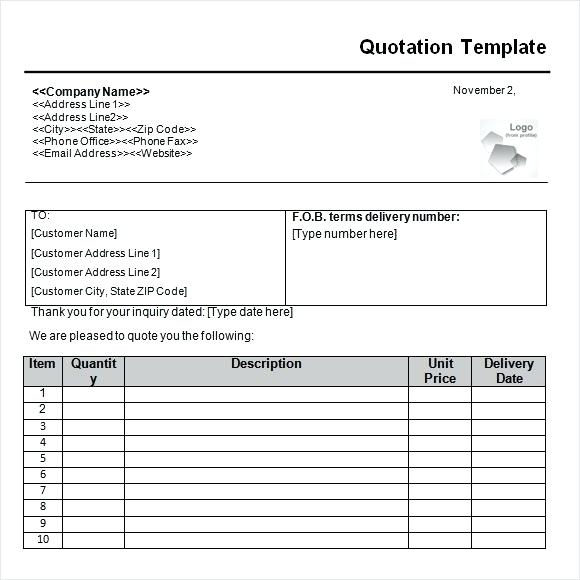 Cleaning Quote Template Word Cleaning Quote Template Word