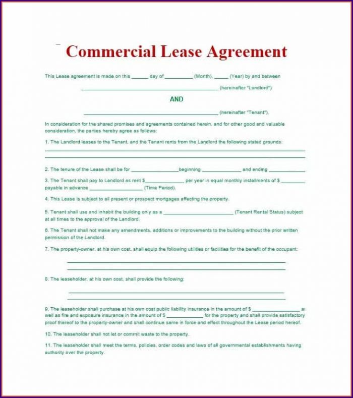 Commercial Lease Agreement Template Free Pdf Uk Commercial Lease Agreement Template Free Pdf Uk
