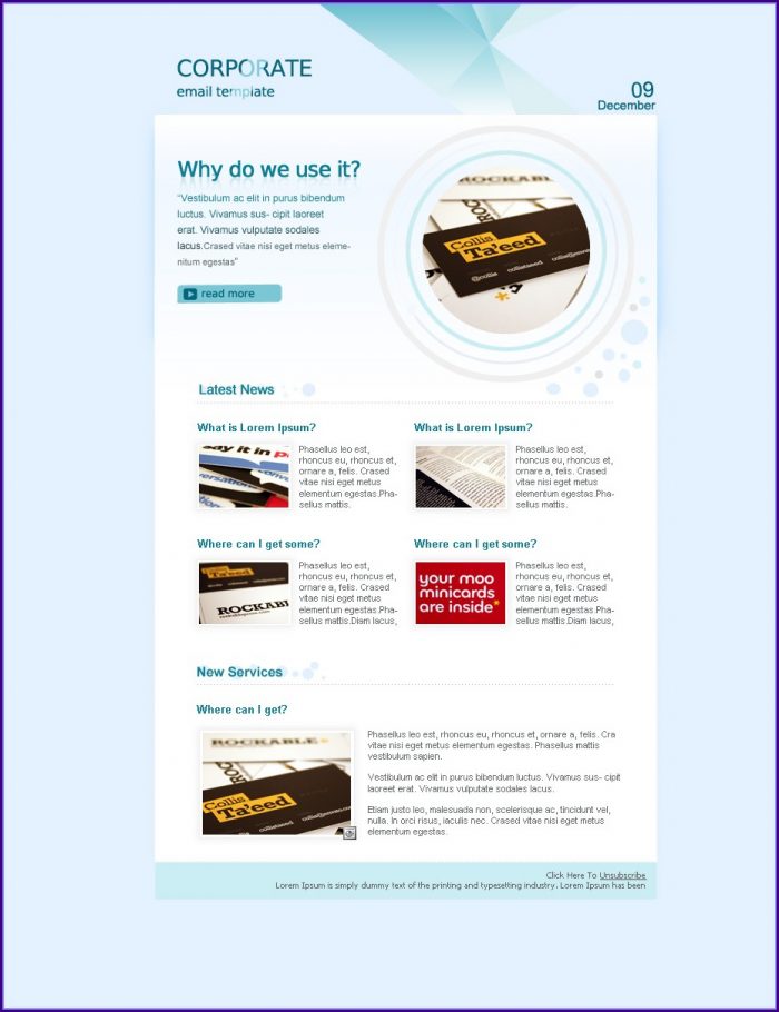 Corporate E Newsletter Templates Corporate E Newsletter Templates