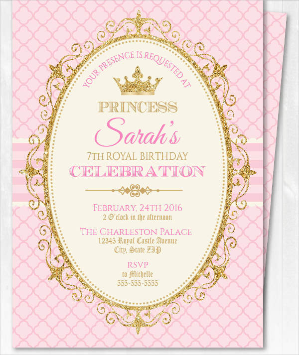 Crown Invitation Blank Barbie Invitation Template Crown Invitation Blank Barbie Invitation Template