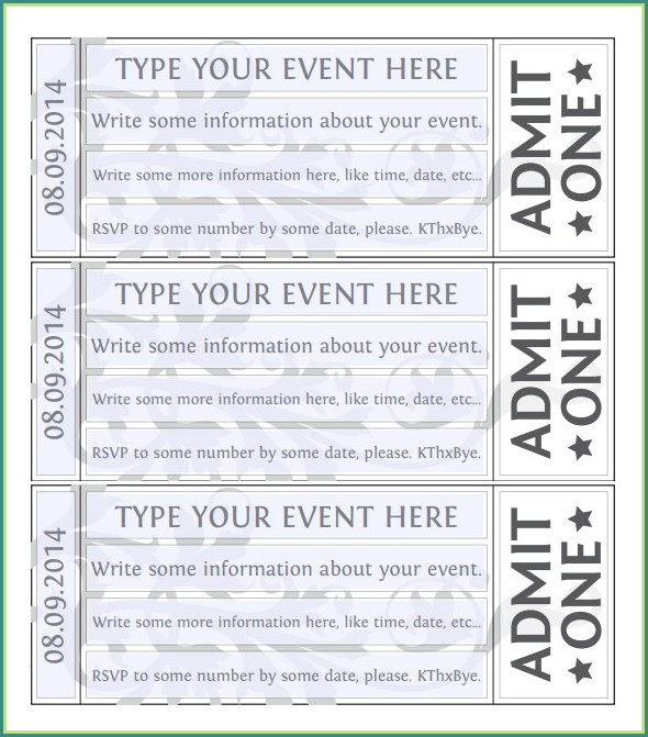 Dance Ticket Template Free Download Dance Ticket Template Free Download