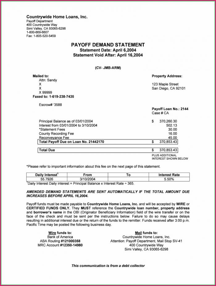 Debt Settlement Agreement Payoff Statement Template Word Debt Settlement Agreement Payoff Statement Template Word