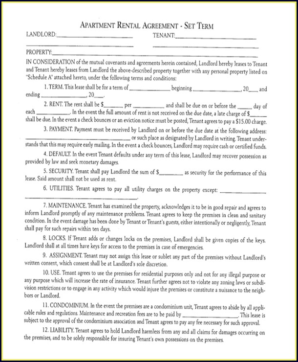 Downloadable Apartment Lease Agreement Template Downloadable Apartment Lease Agreement Template